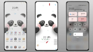 Pinch face Panda MIUI Theme