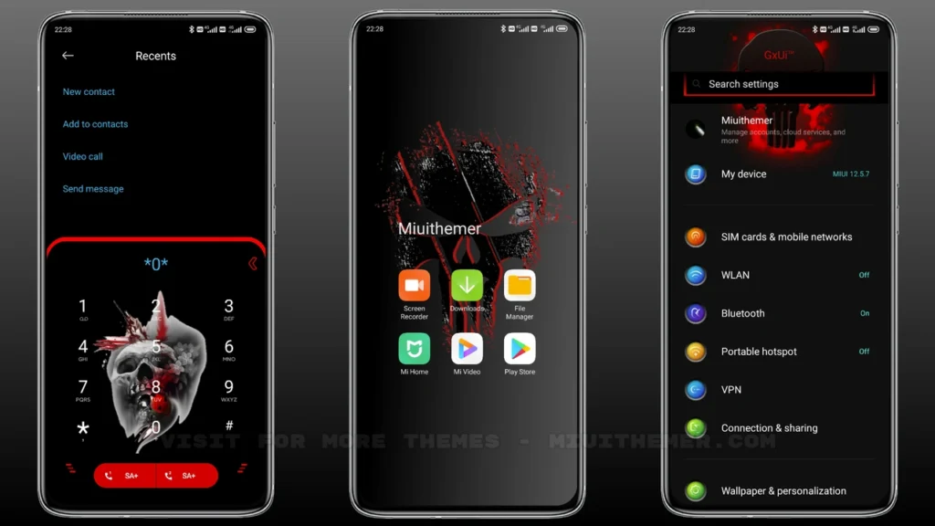 Power of Skull MIUI Theme