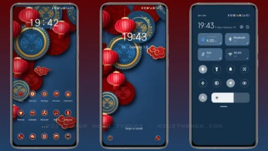 Red lanterns MIUI Theme