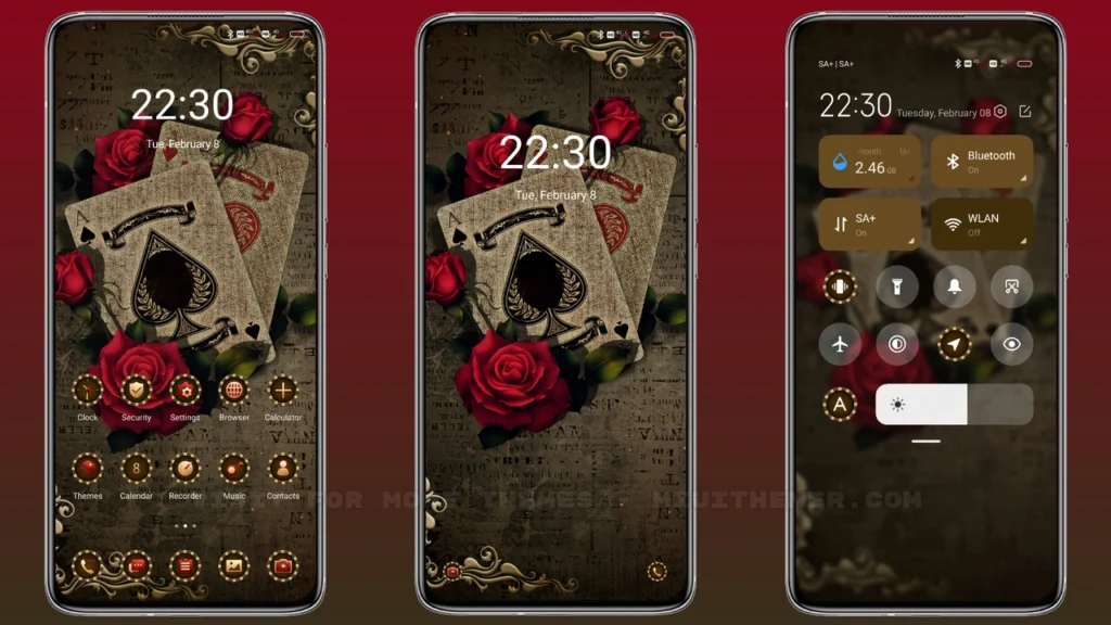 Solitaire rose MIUI Theme