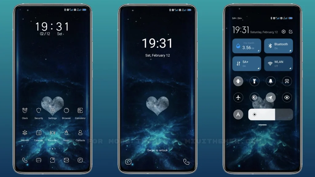 Stars Heart MIUI Theme