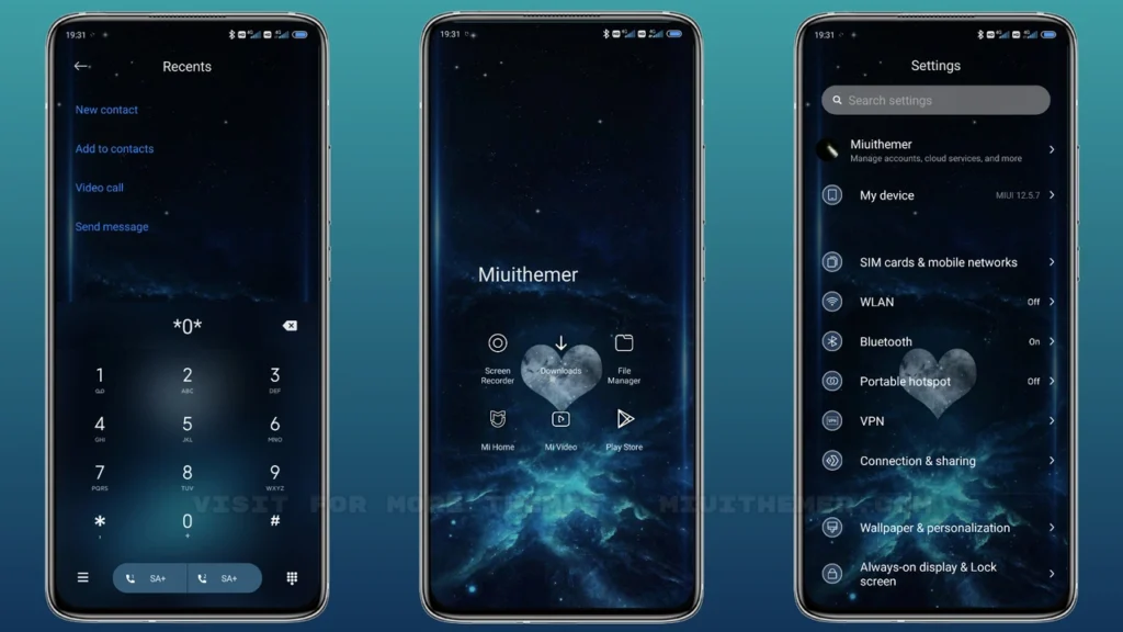 Stars Heart MIUI Theme