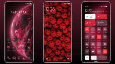 lux red MIUI Theme