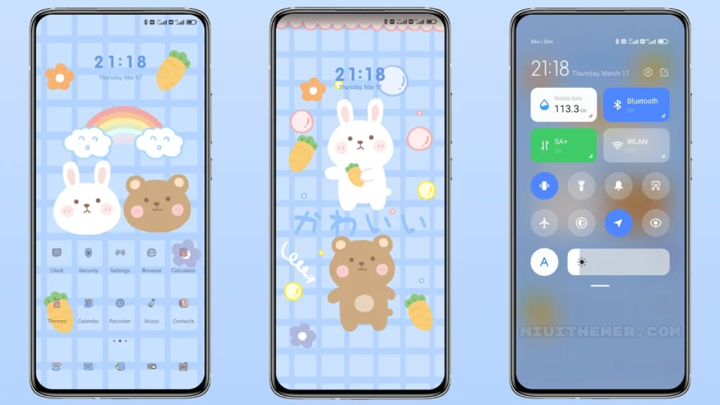 A bubble content MIUI Theme