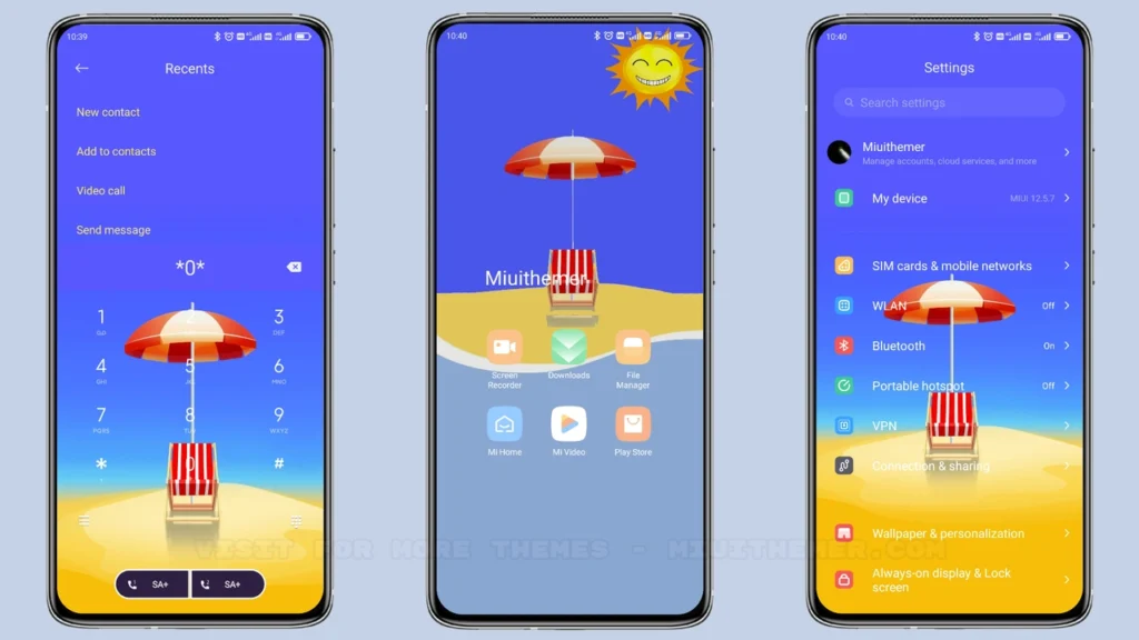 Beach 2022 v13 MIUI Theme