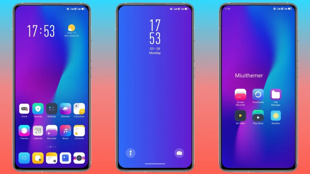 Gradient Purple MIUI Theme