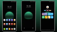 Green moon MIUI Theme