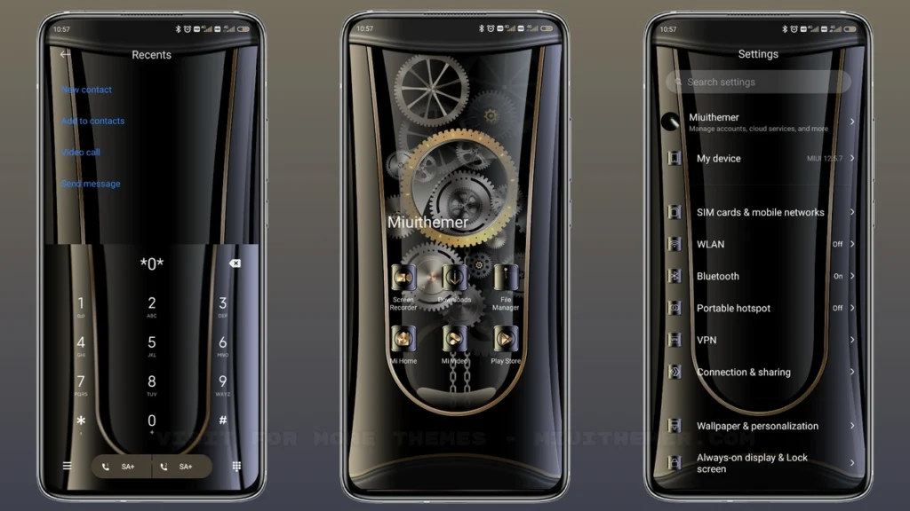 Mechanical gear MIUI Theme