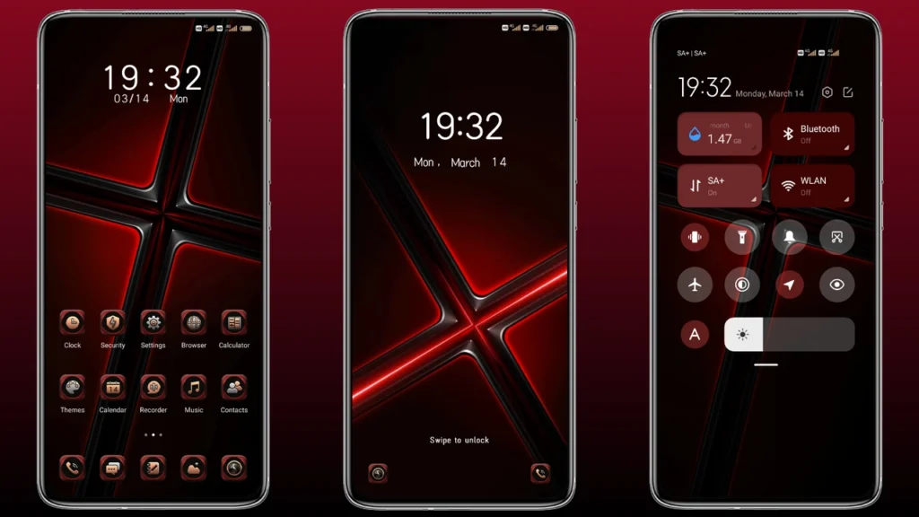 Red business MIUI Theme