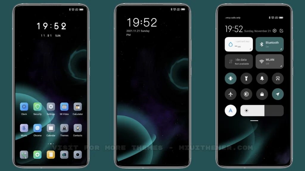 Universe planet MIUI Theme