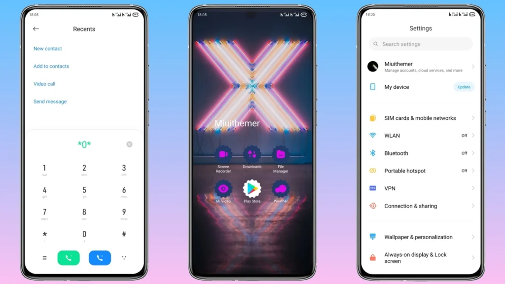 X Neon MIUI Theme