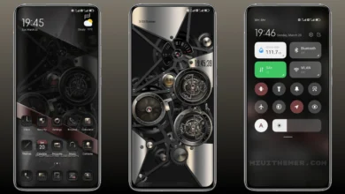 modern clock MIUI Theme