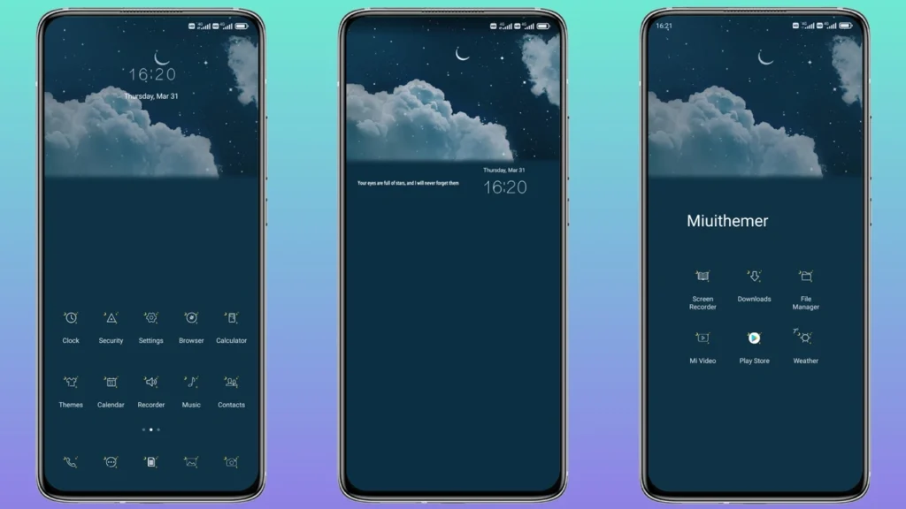 A vastSeaOfClouds MIUI Theme 