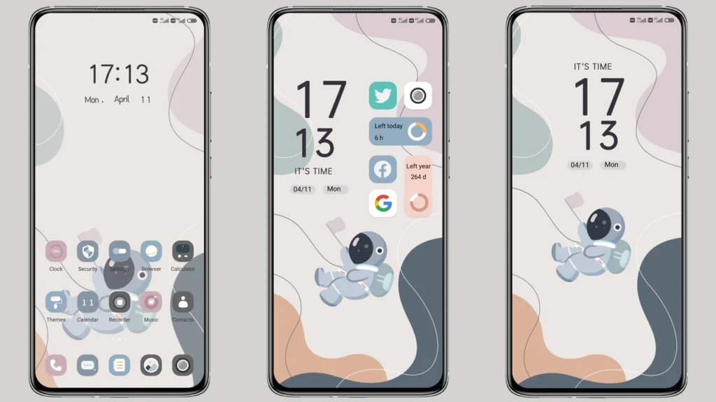 Morandi astronaut MIUI Theme