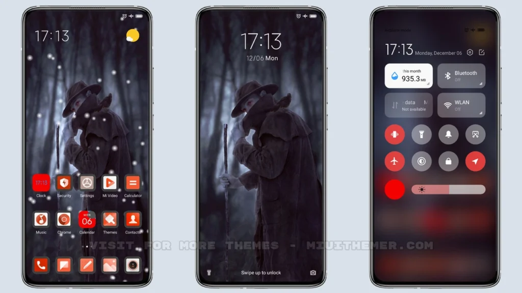 Red Dark v12 MIUI Theme