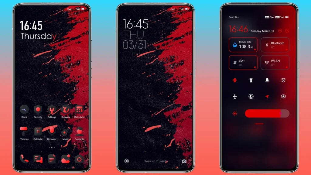 Red IZ V13 MIUI Theme