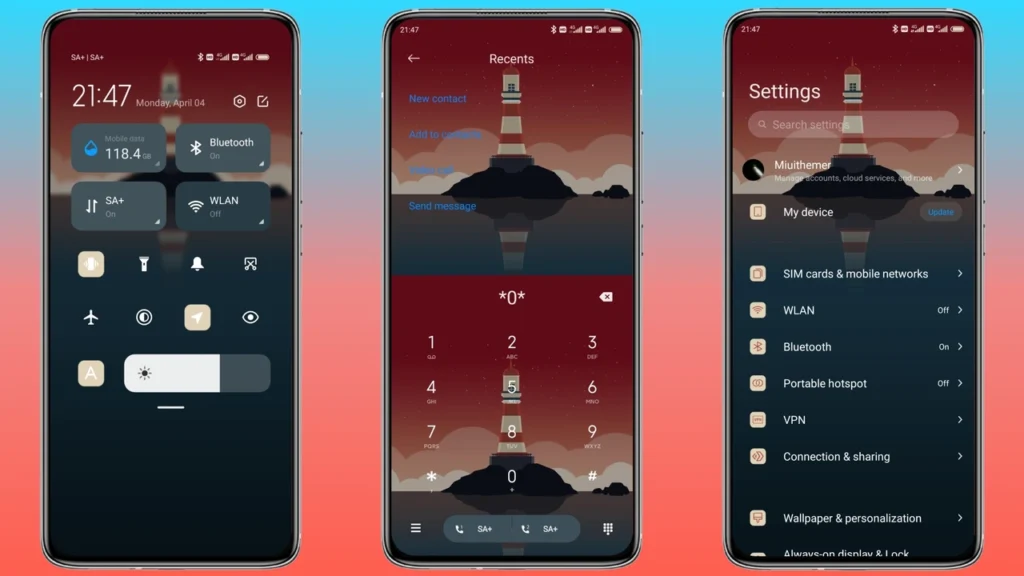 Retro Lighthouse MIUI Theme