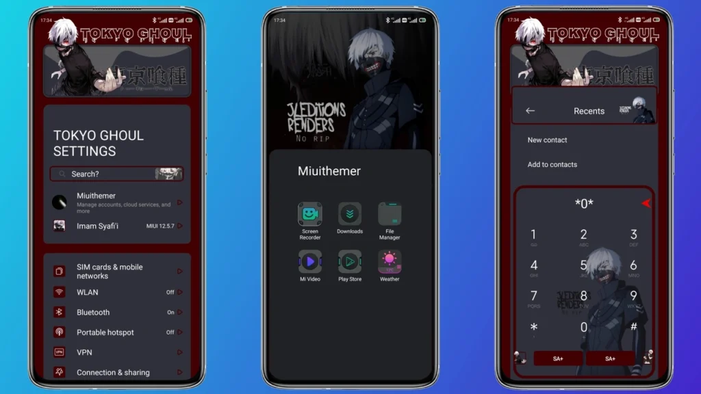 Tokyo Ghoul Dark MIUI Theme