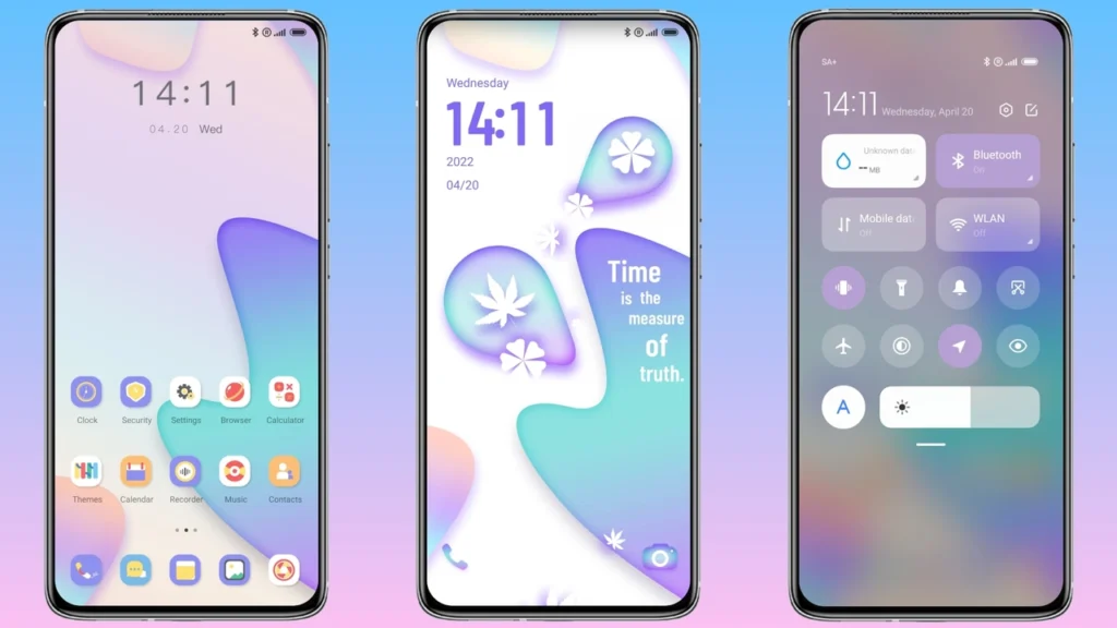 colorful clover MIUI Theme