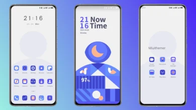 geometric time MIUI Theme