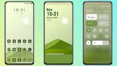 green components MIUI Theme