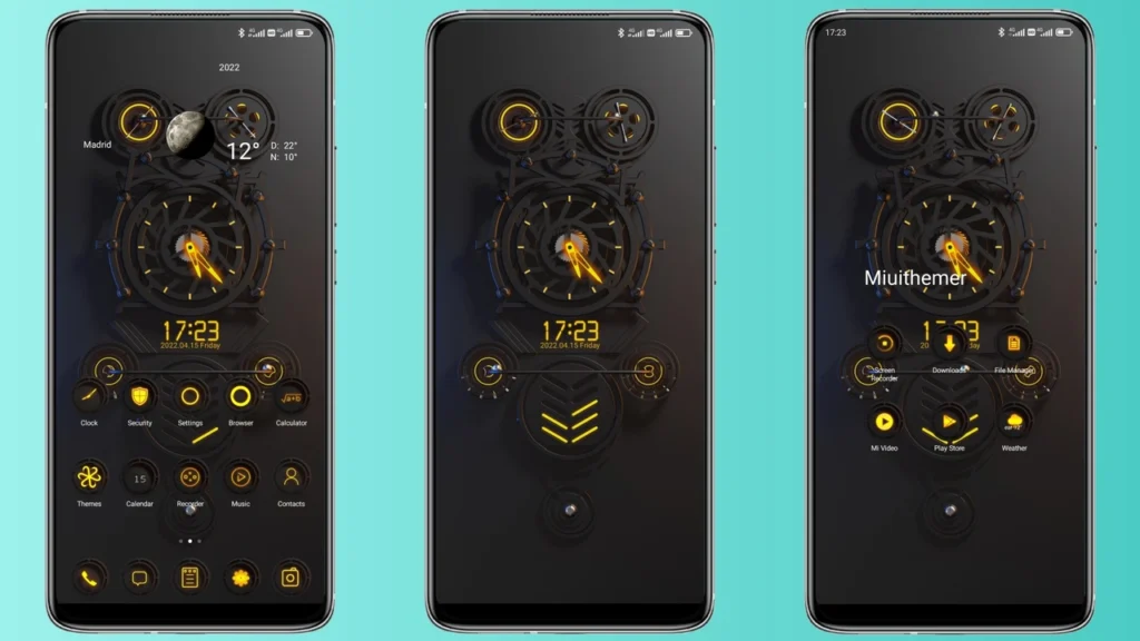 navaee clock MIUI Theme