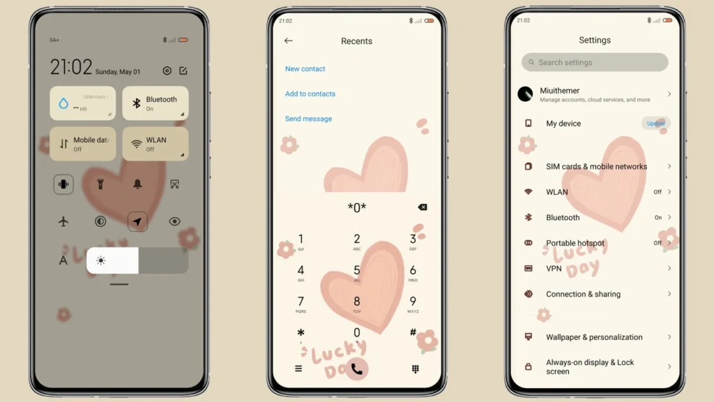 A little heart MIUI Theme