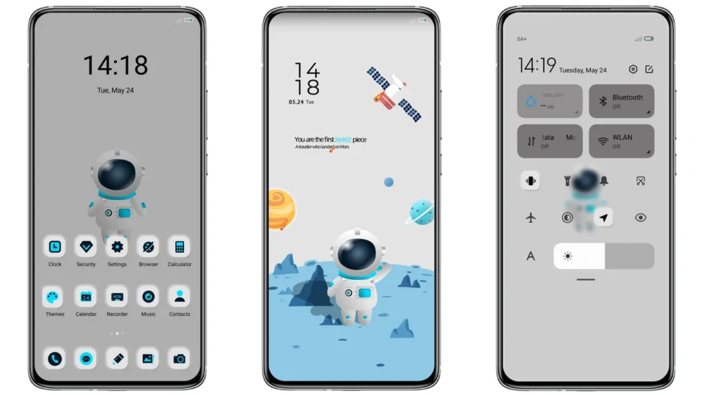 A trip to Mars MIUI Theme