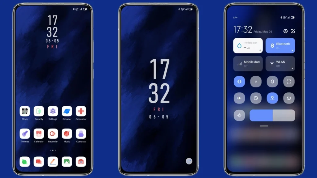 Blue Abstract MIUI Theme