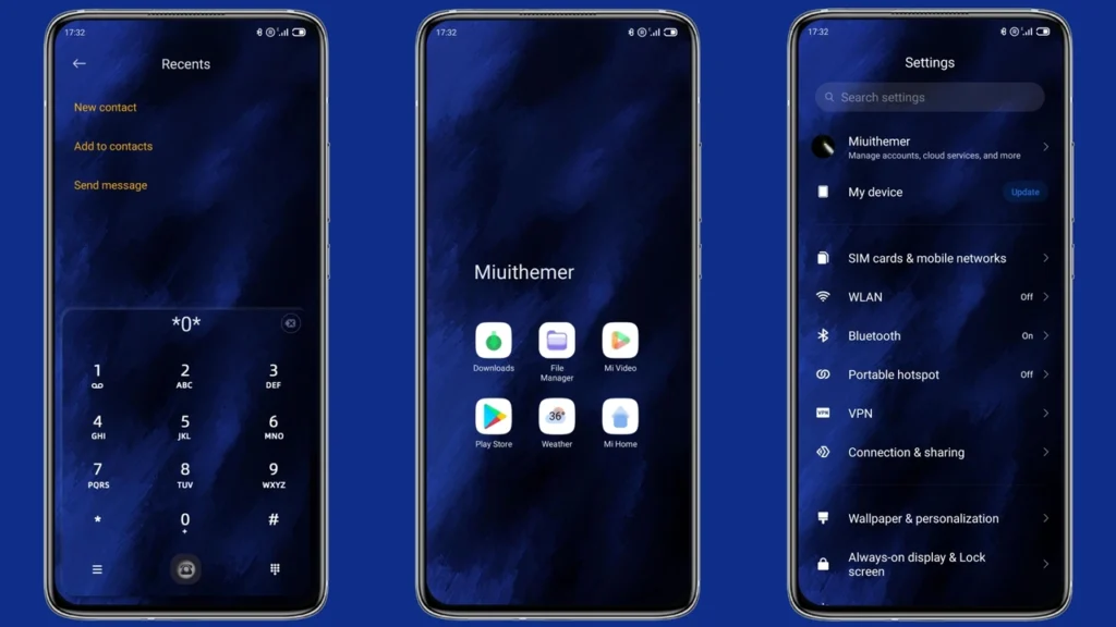 Blue Abstract MIUI Theme