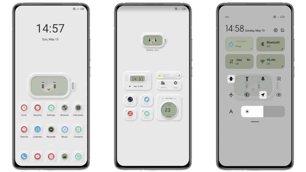 Emotional battery MIUI Theme