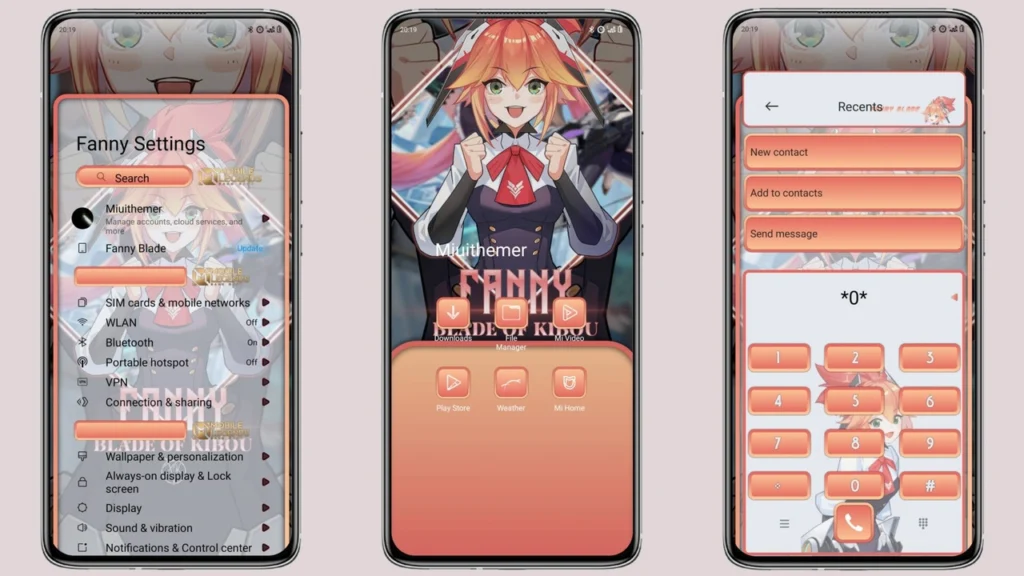 Fanny Blade Light MIUI Theme