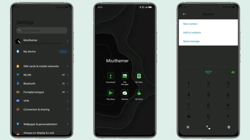 Green Code Radar MIUI Theme