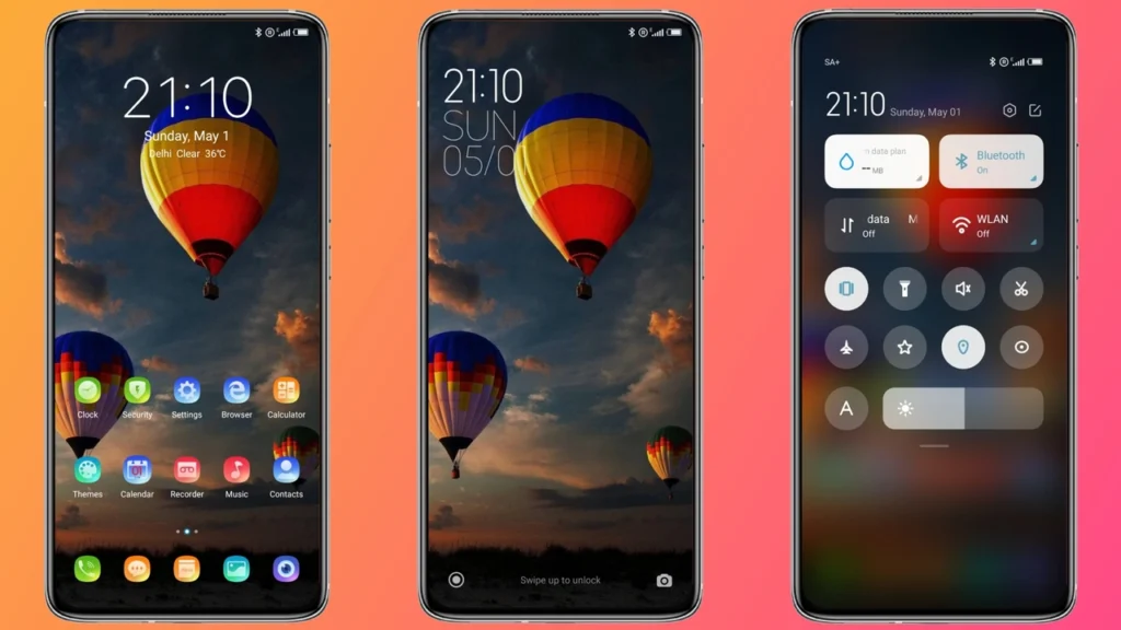 Hot air balloon MIUI Theme