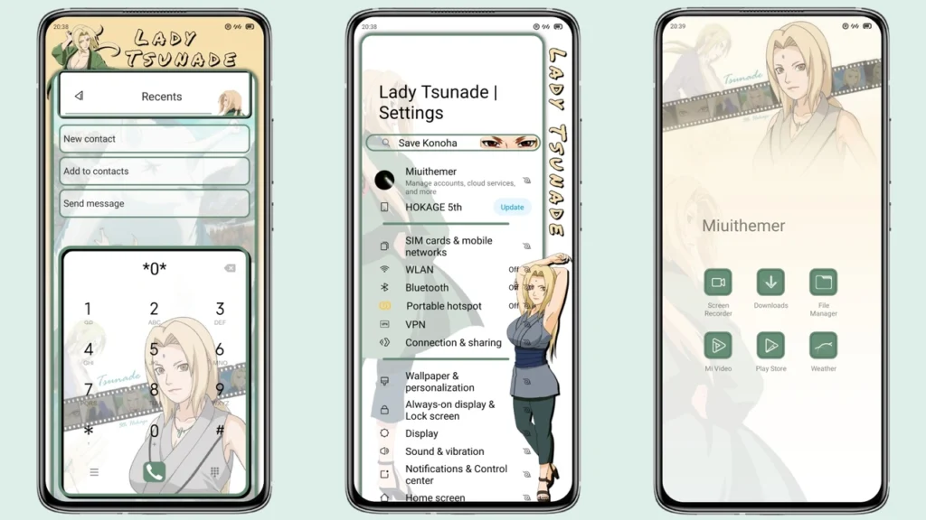 Lady Tsunade Light MIUI Theme