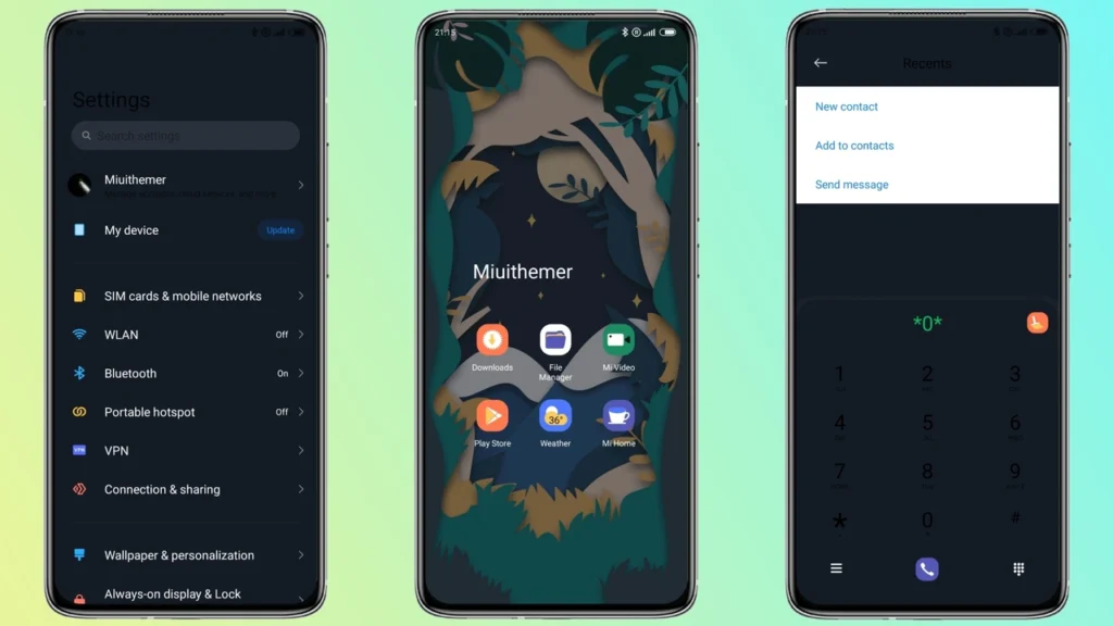 Paper cut style MIUI Theme