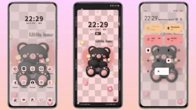 Pink Ink Bear MIUI Theme