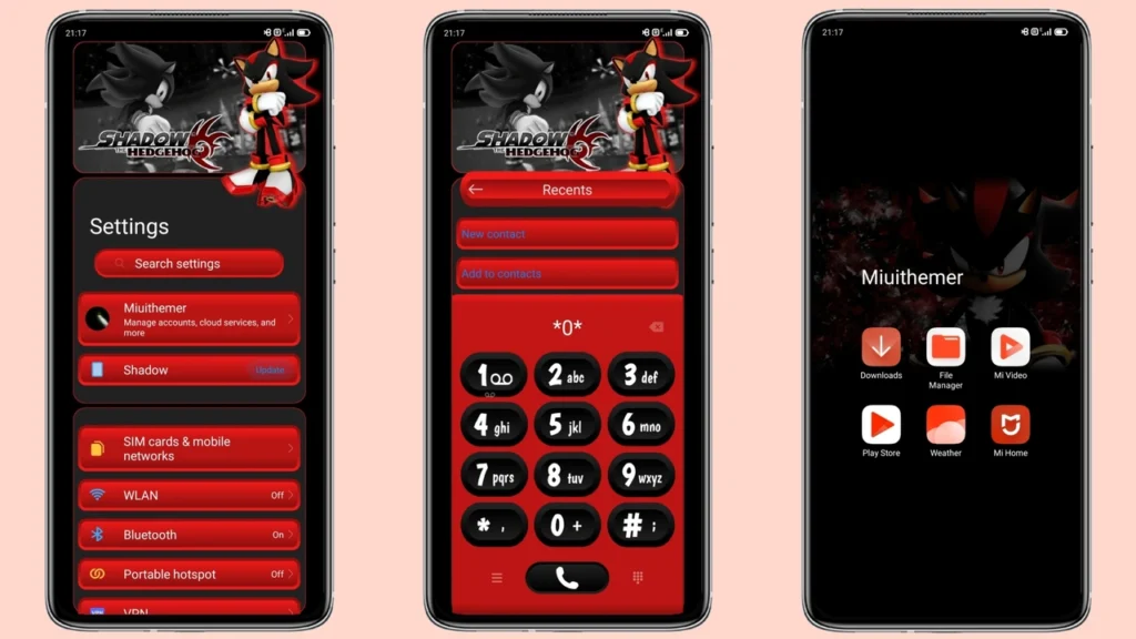 Shadow TheHedgehog MIUI Theme