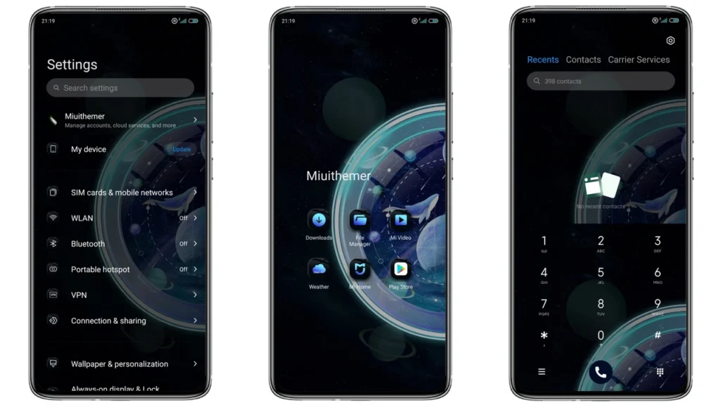 Space phantom Pro MIUI Theme