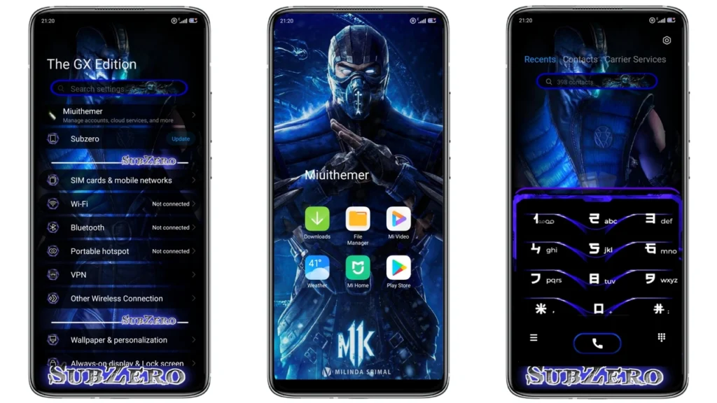 SubZero 2.0 MIUI Theme