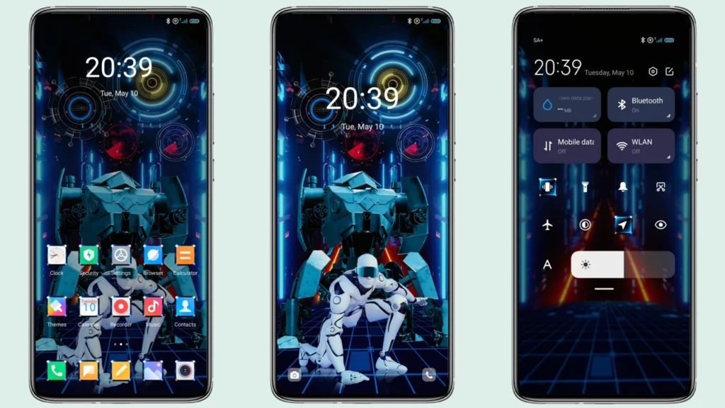 Technology robot MIUI Theme