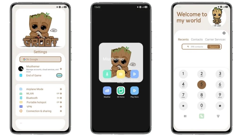 Little Groot MIUI Theme