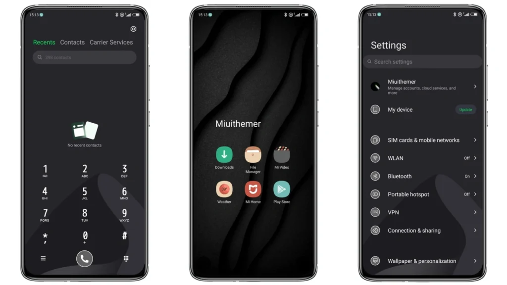 Nero crespo v12 MIUI Theme