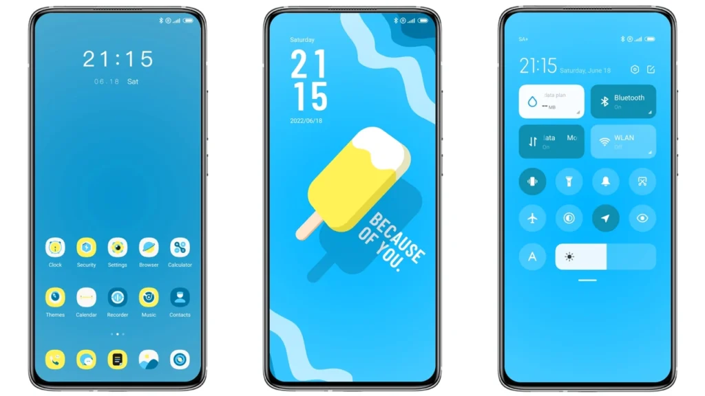 a cool summer MIUI Theme