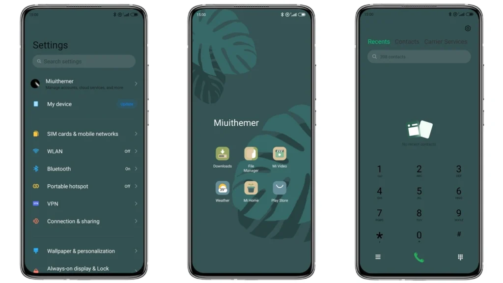 leaf MIUI Theme