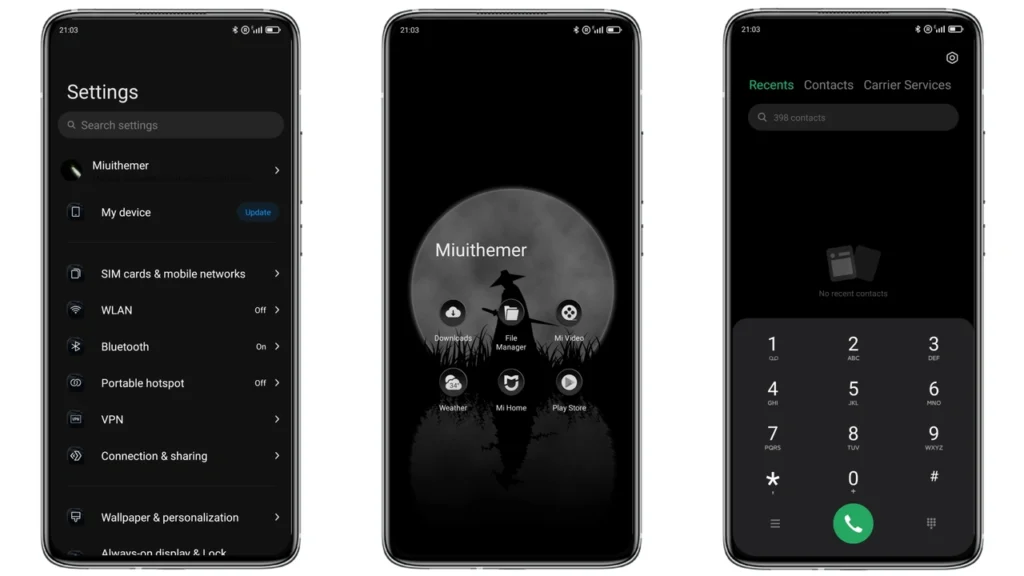 Black EU IZ V13 MIUI Theme