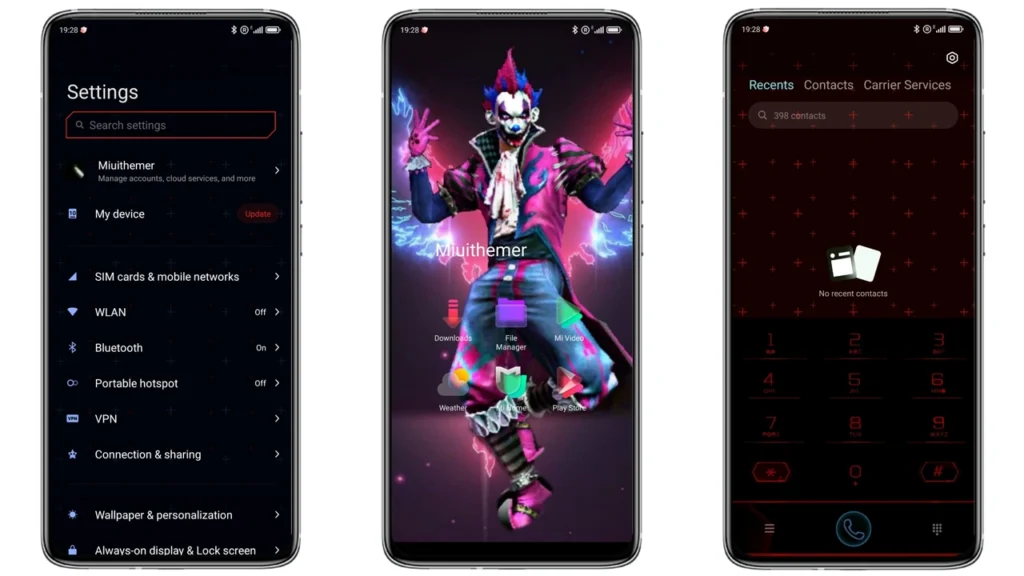 Fire Garena IZ V13 MIUI Theme