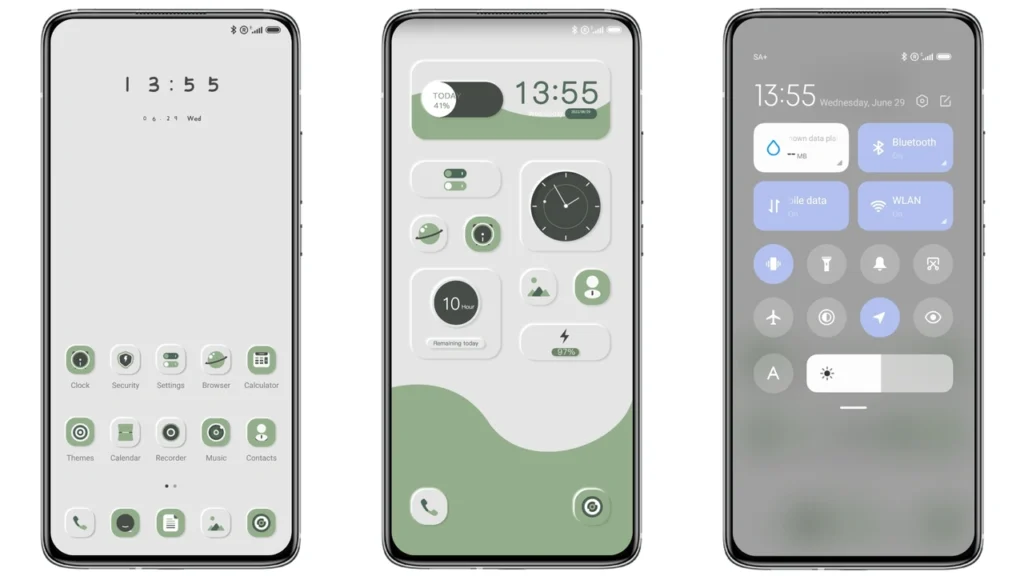 Matcha green MIUI Theme