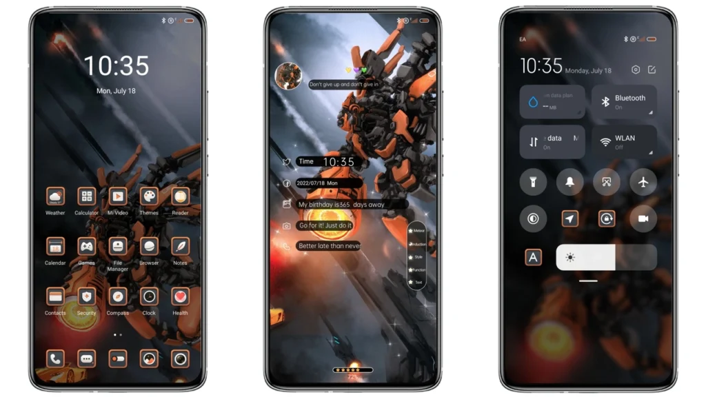 Mecha Warrior MIUI Theme