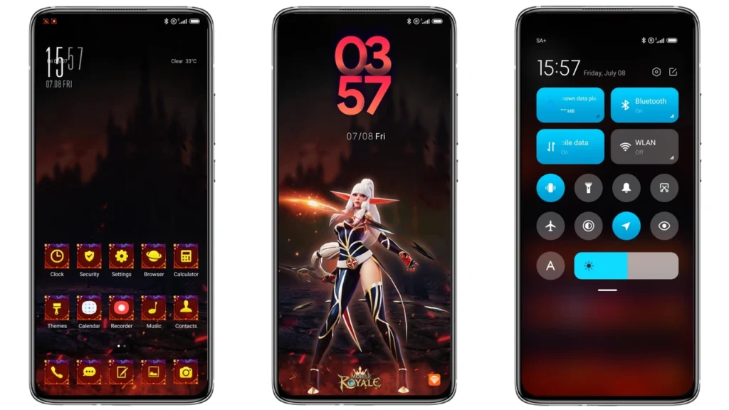 Mobile Royale Fire MIUI Theme